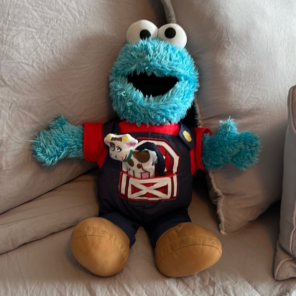 Cookie Monster- Sesame Street farmer